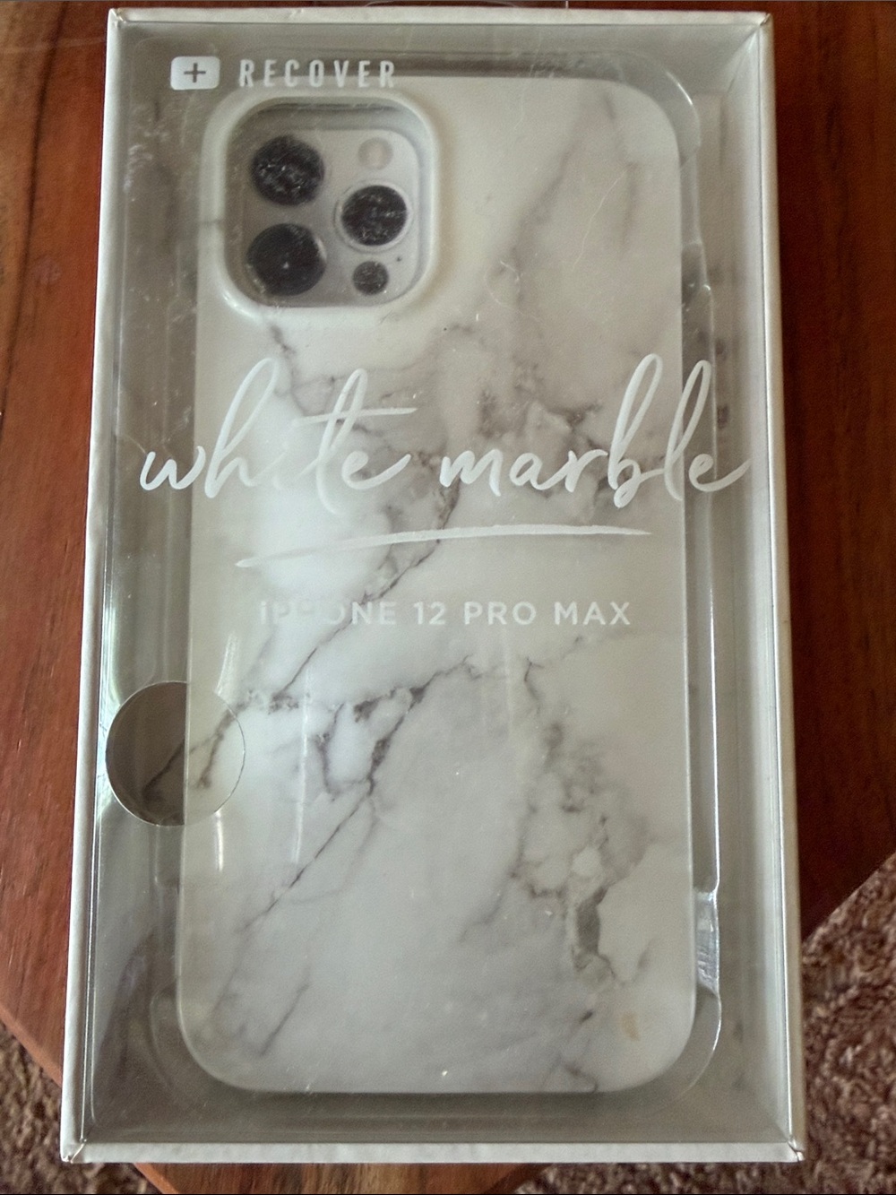 Recover White Marble Case for iPhone 12 Pro Max